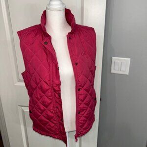 Riding Sport Vest Pink Medium Quilted Microfiber Excellent Pre-owned Condition